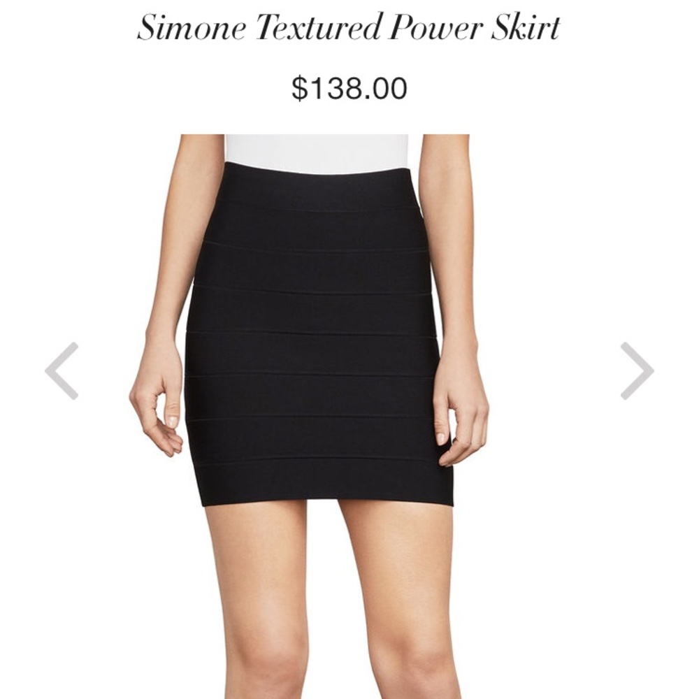 Black BCBGMaxAzria Bandage Power skirt
